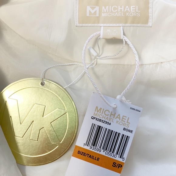 🎈Michael Kors Puff White Women's Vest - Sz Small - Picture 4 of 8